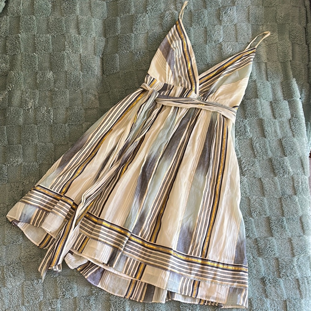 Banana Republic White Cream Spaghetti‎ Strap Mini Sundress